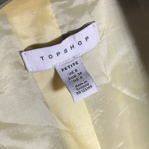 [topshop] checkered blazer size two - Picture 3 of 4